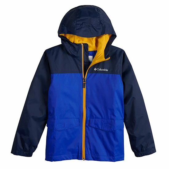 Boys 4-20 Columbia Rain-zilla Fleece-lined Rain Jacket Deep Marine 10 Boys 4-20 Columbia Rain-zilla Fleece-lined Rain Jacket Deep Marine - Image 8