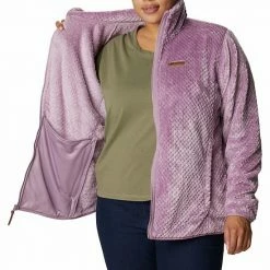 Plus Size Columbia Fireside Sherpa Fleece Jacket Dark Nocturnal -Columbia Shop unnamed file 731