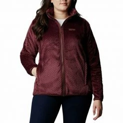 Plus Size Columbia Fireside Sherpa Fleece Jacket Dark Nocturnal -Columbia Shop unnamed file 738