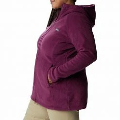 Plus Size Columbia Benton Springs Hooded Fleece Jacket Black Cherry -Columbia Shop unnamed file 794