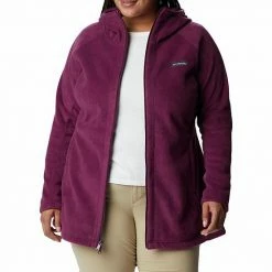 Plus Size Columbia Benton Springs Hooded Fleece Jacket Black Cherry -Columbia Shop unnamed file 796