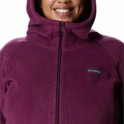 Plus Size Columbia Benton Springs Hooded Fleece Jacket Black Cherry -Columbia Shop unnamed file 797