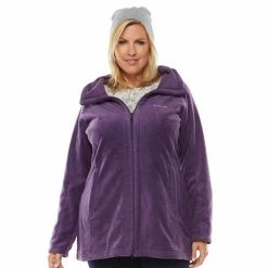 Plus Size Columbia Benton Springs Hooded Fleece Jacket Black Cherry -Columbia Shop unnamed file 800