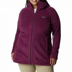 Plus Size Columbia Benton Springs Hooded Fleece Jacket Black Cherry -Columbia Shop unnamed file 804