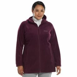 Plus Size Columbia Benton Springs Hooded Fleece Jacket Black Cherry -Columbia Shop unnamed file 805
