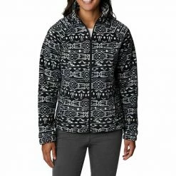 Women's Columbia Benton Springs Printed Fleece Jacket Chalk Print