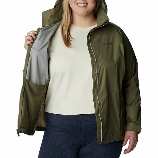Plus Size Columbia Switchback III Hooded Packable Jacket Miami 6 Plus Size Columbia Switchback III Hooded Packable Jacket Miami - Image 4