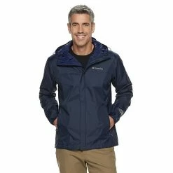 Big & Tall Columbia Watertight II Omni-Tech Hooded Packable Jacket Collegiate Navy -Columbia Shop unnamed file 873