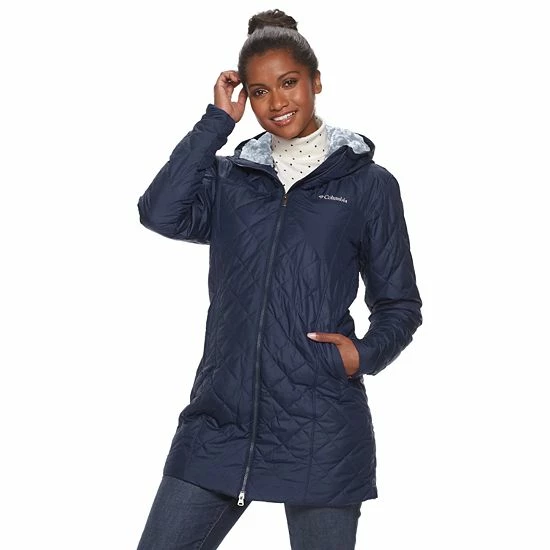 Women's Columbia Copper Crest™ Quilted Long Jacket Wild Iris 3 Women's Columbia Copper Crest™ Quilted Long Jacket Wild Iris