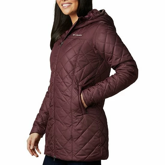 Women's Columbia Copper Crest™ Quilted Long Jacket Wild Iris 5 Women's Columbia Copper Crest™ Quilted Long Jacket Wild Iris - Image 3