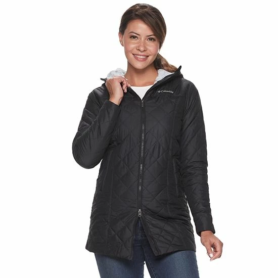 Women's Columbia Copper Crest™ Quilted Long Jacket Wild Iris 14 Women's Columbia Copper Crest™ Quilted Long Jacket Wild Iris - Image 12