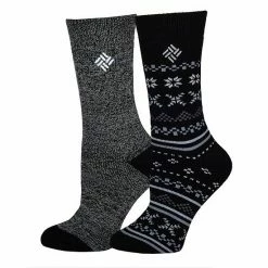 Women's Columbia 2-Pk. Fairisle Thermal Crew Socks Teal
