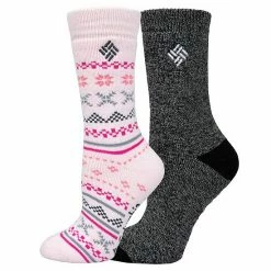 Women's Columbia 2-Pk. Fairisle Thermal Crew Socks Teal 16 Women's Columbia 2-Pk. Fairisle Thermal Crew Socks Teal -Columbia Shop unnamed file 902