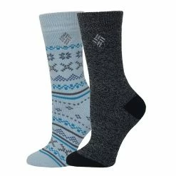 Women's Columbia 2-Pk. Fairisle Thermal Crew Socks Teal 18 Women's Columbia 2-Pk. Fairisle Thermal Crew Socks Teal -Columbia Shop unnamed file 904