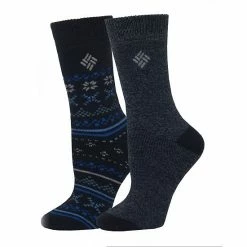 Women's Columbia 2-Pk. Fairisle Thermal Crew Socks Teal 20 Women's Columbia 2-Pk. Fairisle Thermal Crew Socks Teal -Columbia Shop unnamed file 906
