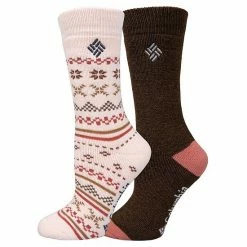 Women's Columbia 2-Pk. Fairisle Thermal Crew Socks Teal 21 Women's Columbia 2-Pk. Fairisle Thermal Crew Socks Teal -Columbia Shop unnamed file 907