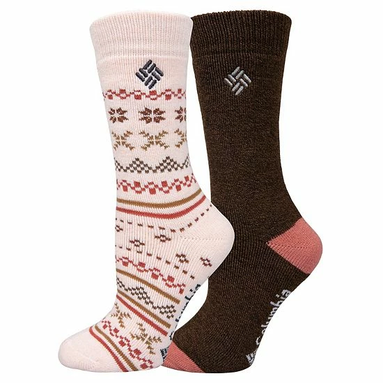 Women's Columbia 2-Pk. Fairisle Thermal Crew Socks Teal 12 Women's Columbia 2-Pk. Fairisle Thermal Crew Socks Teal - Image 10