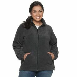 Plus Size Columbia Benton Springs Full-Zip Fleece Jacket Dark Ivy -Columbia Shop unnamed file 96
